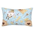 thumbnail image 1 of Balery Cute Gnome Bee Collects Honey Funda de Cojín Estampada, Regalos para Mujeres, Regalos de Amor para Ella, Regalos para Novia o Esposa, Funda de Almohada-14"x20", 1 of 6