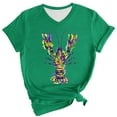 thumbnail image 2 of BOOMILK Mardi Gras Shirts for Women Carnival Crawfish Lobster Print V Neck T-shirt Plus Size Summer Top Graphic Tees, 2 of 8