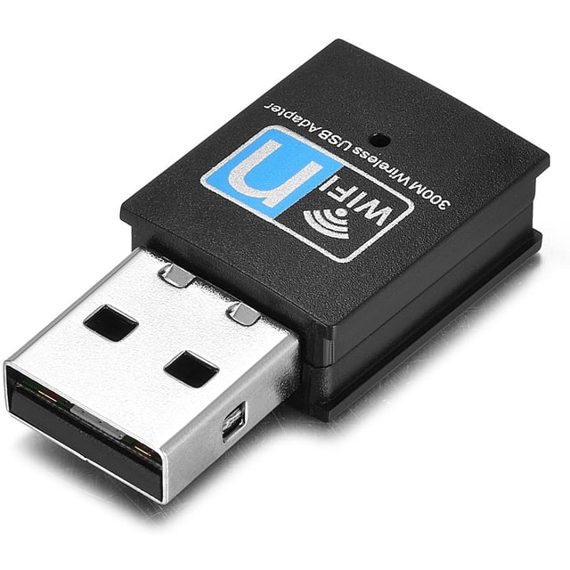 300 Mbit/s WLAN USB Stick Red inalámbrica WiFi Dongle Stick IEEE 802.11b/g/n Adaptador de red para Windows, Mac y Linux Adepaton WLJ-0209