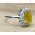 thumbnail image 2 of Natural Yellow Sapphire 5.10 Carat Ring, 925 Sterling Silver, Handmade Ring For Men And Woman, Christmas Gift., 2 of 4