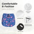 thumbnail image 4 of Yiaed Science Experiment Print Women's Running Shorts with Liner 3 Zipper Pockets Elastic Workout Athletic Gym Yoga Shorts-Medium, 4 of 7