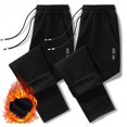 thumbnail image 5 of Men’s Fleece Lined Jogger Pants Zipper Pocket Elastic Waist Loose Fit Winter Sweatpants, 5 of 6