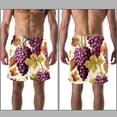 thumbnail image 3 of luoweisi Men's Beach Shorts Quick Dry Swim Trunks with Mesh Lining Grape S, 3 of 5