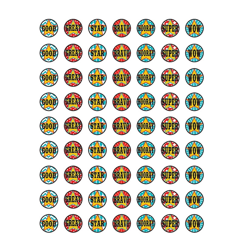 (12 Pk) Carnival Mini Stickers