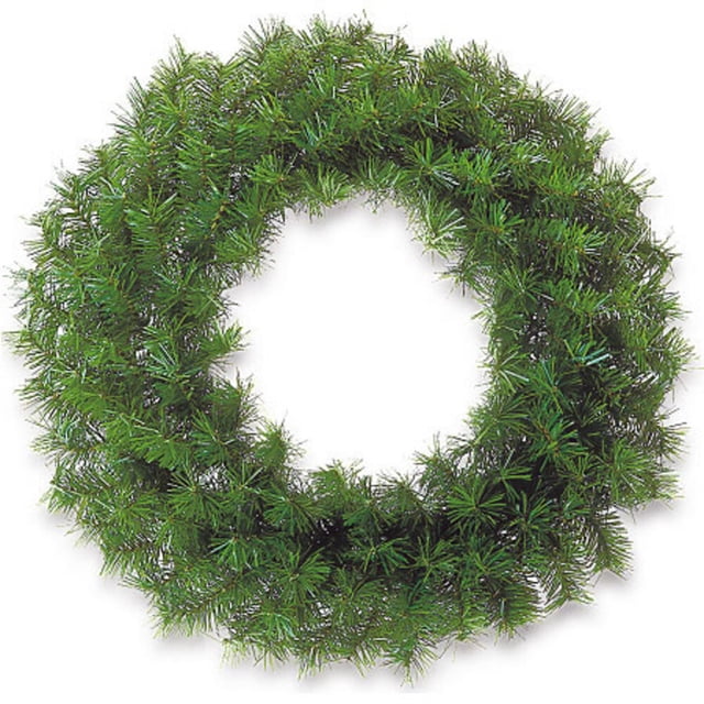 Corona Navideña Monarca De Lujo NAVIPLASTIC Doble De Verde 150 Cm Alpino