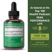 Peak Performance USDA Organic Valerian Root Liquid Drops Supplement for Relaxation, Sleep, Calm, Vegan, Gluten-Free, 0g Sugar, 1 Pack, 60 Servings