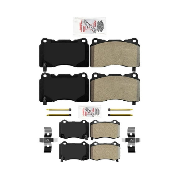 AmeriPro OE Style Semi Metallic Front & Rear Disc Brake Pads For Tesla X 16-20