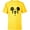 Yellow, variant on Disney Mickey Mouse Spooky Wiggly Face Retro Distressed - Short Sleeve T-Shirt for Kids - Customized-White