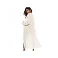thumbnail image 3 of Lavaport Women Long Sleeve Open Front Cardigan Loose Knitting Long Shirt, 3 of 3