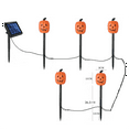 thumbnail image 2 of 6-Pack Solar Halloween Garden Lights with Waterproof LED Stakes, Auto On/Off Timer, 8-Hour Glow for Spooky Yard Decor, Energy-Efficient Outdoor Halloween Lighting, 2 of 4