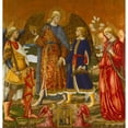thumbnail image 2 of Neri di Bicci 20x21 Gold Ornate Framed and Double Matted Museum Art Print Titled - Tobias and Three Archangels (1471), 2 of 4