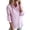 Pink, variant on Womens Shirts Casual Stripe Print Tops V Neck Blouses Comfy Loose Fit Breathable Long Sleeve Shirts Reffule Tops For Ladies