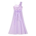 thumbnail image 7 of inhzoy Kids Girls Maxi Lace Junior Bridesmaid Dress Lavender 12, 7 of 7