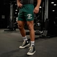 thumbnail image 3 of Men's YOUNGLA Sports Shorts Quick-Dry Running Three-Quarter Shorts Summer Casual Fitness Training Basketball Shorts, 3 of 5