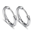 thumbnail image 1 of Juego de 2 pendientes coreanos de ADN Kpop con cadena de acero inoxidable y plumas para hombre y mujer, estilo rock grunge, hipster, punk, unisex, 1 par, estilo 35, producto 1 par, estilo 35, 1 of 5
