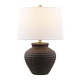 thumbnail image 2 of Safavieh Ledger 22.5 in. Textured Ceramic Table Lamp, Brown, 2 of 5