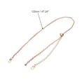 thumbnail image 2 of Unique Bargains 1 Pc Adjustable Handbag Strap for Travelling Light Glod Tone Pink ABS Alloy PU, 2 of 5