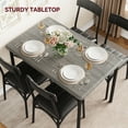 thumbnail image 6 of Zzistar 5 Piece Dining Table and Chairs Set, Wood Rectangular Dining Table with 4 Upholstered Chairs, 6 of 10