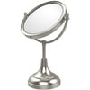 8-in Vanity Top Make-Up Mirror 3X Magnification in Satin Nickel
