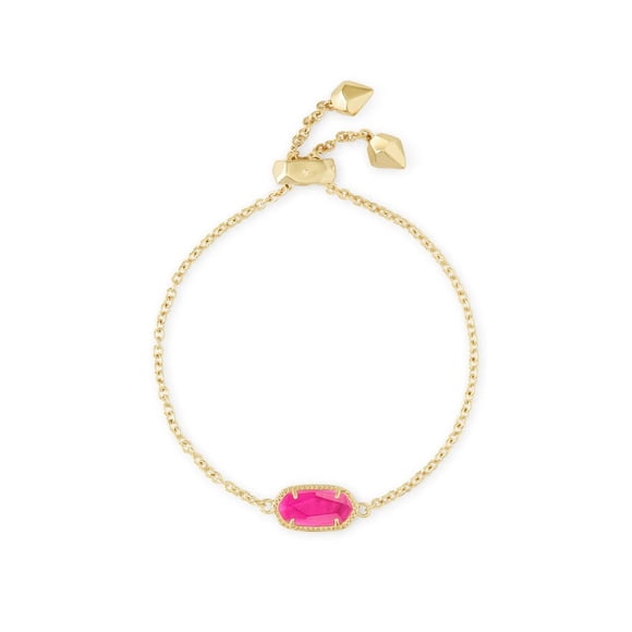Pulsera Kendra Scott Elaina bañada en oro de 14k color Azalea