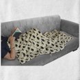thumbnail image 6 of Giraffe Soft Flannel Fleece Throw Blanket, Pattern with Cartoon Giraffes and Elephants on Spotty Background Wildlife, Cozy Plush for Indoor and Outdoor Use, 50" x 60", Multicolor, by Ambesonne, 6 of 6