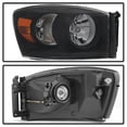 thumbnail image 2 of Black Smoked 2006-2008 Dodge Ram 1500 07-09 Ram 2500 3500 Headlights Headlamps, 2 of 6