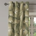thumbnail image 3 of Ambesonne Grommet Curtain, , 50"x63", Khaki Peacock Green, 3 of 5