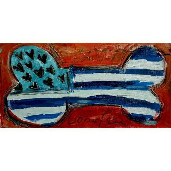 Marmont Hill "Orange Bone" by Tori Campisi Painting Print on Canvas