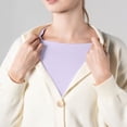 thumbnail image 2 of Detachable Collar Blouse for Women Summer Red Christmas Striped 2026 Christmas Half High Cover up Outfits Women's Shirt Fake Collar, 2 of 8