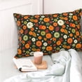 thumbnail image 4 of Rateoe Harvest Pumpkins Pattern Decorative Pillow Case,Throw Pillow Covers,Plush Pillow Cover,Soft Pillow Case,Velvet Pillow Case-16"x24", 4 of 6