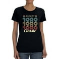 thumbnail image 2 of Classic Since August 1989 Women T-Shirt, Female Small, 2 of 4