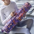 thumbnail image 4 of Bolsa de transporte para tapete de yoga Sunnimix Estilo púrpura morado 16x76cm, 4 of 8