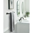 thumbnail image 2 of Amerock Highland Ridge Matte Black 18 inch (457mm) Towel Bar, 2 of 8