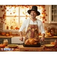 thumbnail image 2 of PMU Thanksgiving Black Top Pilgrim Man Hat with Silver Buckle and Turkey Apron Set Party Decorations and Costume Accessories (2/Pkg) Pkg/1, 2 of 6