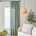 thumbnail image 5 of Better Homes & Gardens Floral Block Print Light Filtering Single Curtain Panel, Green, 50"W x 95"L, 5 of 9