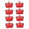 thumbnail image 5 of BESTYASH 8-Piece Red Plastic Fruit Storage Containers with Double Handles for Easy Carrying and Household Use, 5 of 7