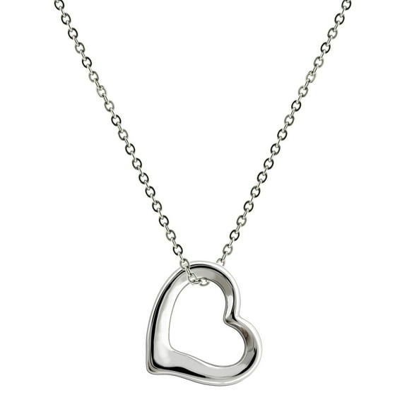 Women's Stainless Steel Forever Heart Necklace - Psalm 118:1 by Shields of Strength