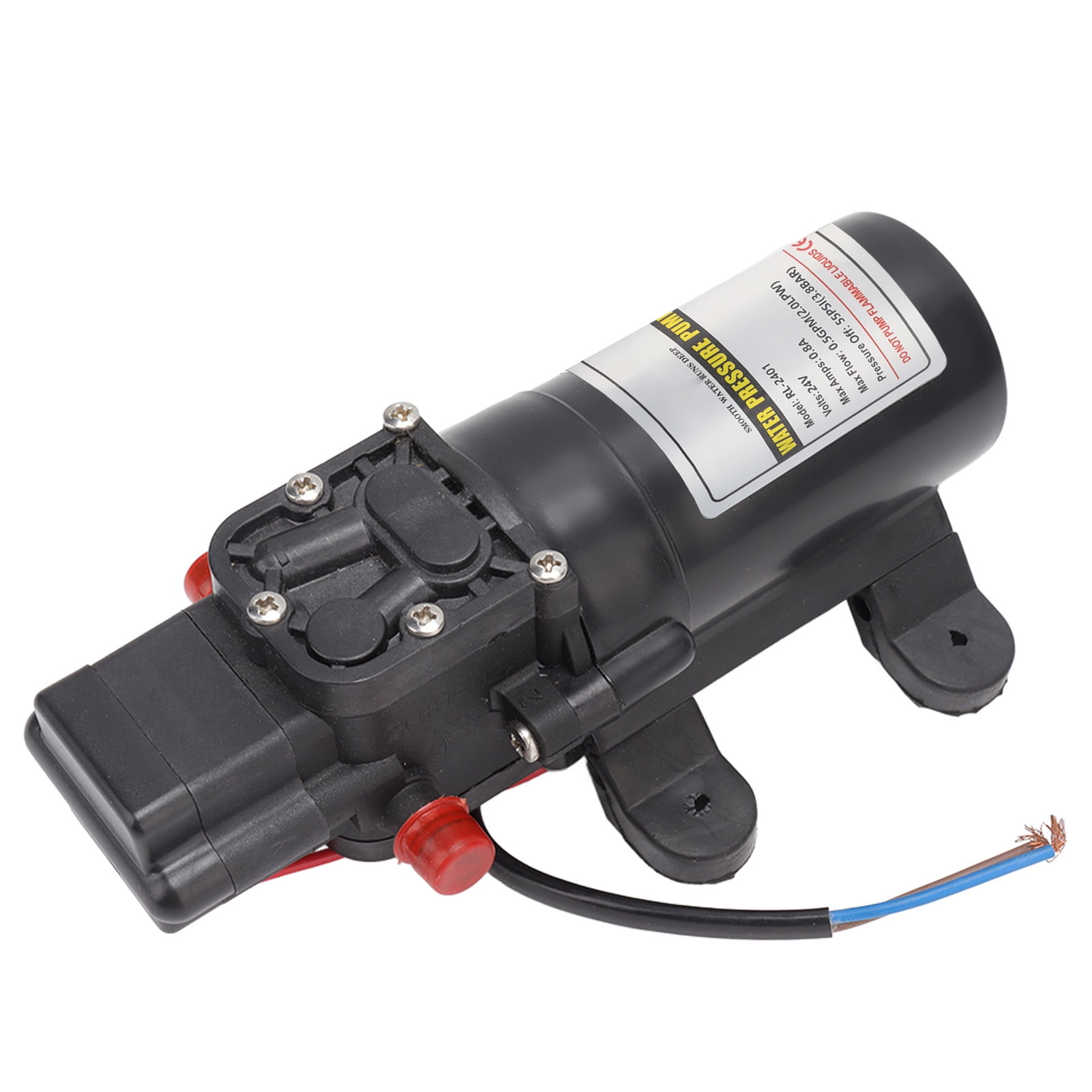 BIMZUC Water Pressure Diaphragm Pump Self Priming High Pressure Outdoor RV Marine Transfer Pump, RL-2401 24V