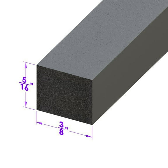 Trunk and Universal Seal Black Sponge, 5/16" Wide X 3/8" Thick - LP 58-H