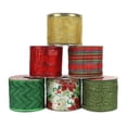 thumbnail image 3 of Cintas De Navidad Mezcla De Colores 6 Piezas 2-1/2 Pulgadas 6 Yardas Sunnimix Cinta de malla, 3 of 8