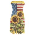 thumbnail image 5 of Patriotic Independence Day Bandeau Dress for Women, Festive Sleeveless Summer Dress with American Flag Print, Breathable Beachwear for Poolside Vacations,Royal Blue L, 5 of 5