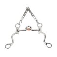 thumbnail image 3 of Cheval Snaffle Bordure Bit en Acier Inoxydable Formation Cheval Bit Bouche Port avec Rouleau de Cuivre Gravé Allemand Garnitures en Argent BT1151, 3 of 9
