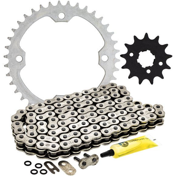 Niche Ensemble Chaîne et Pignon pour Yamaha Raptor 350 13/38T 520 O-Ring ATV MK1004252