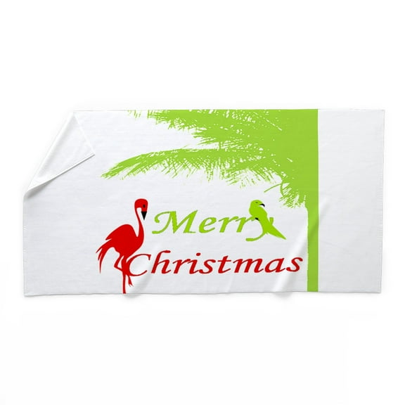 CafePress - Tropical Christmas - Large Beach Towel, Soft 30"x60" Towel with Unique Design