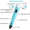 thumbnail image 3 of 3d Pen 3d Printer Pen Diy Scribbler 3d Stereoscopic Printing Pen With Lcd As A Creative Gift Suitable For Everyone, 3 of 5