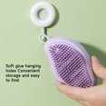 thumbnail image 5 of 2-Piece Pet Grooming Bath Brush - Soap Shampoo Dispenser, Soft Silicone Bristles, Cleans and Massages for Long Short Haired Dogs Cats, 5 of 8