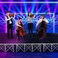 thumbnail image 4 of IMIKEYA Black Aluminum Folding Stage Platform Stable and Firm Surface for Outdoor Performances, 4 of 11
