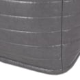 thumbnail image 4 of GDF Studio Conrail Contemporary Faux Leather Channel Stitch Pouf, Gray Cube, 4 of 8