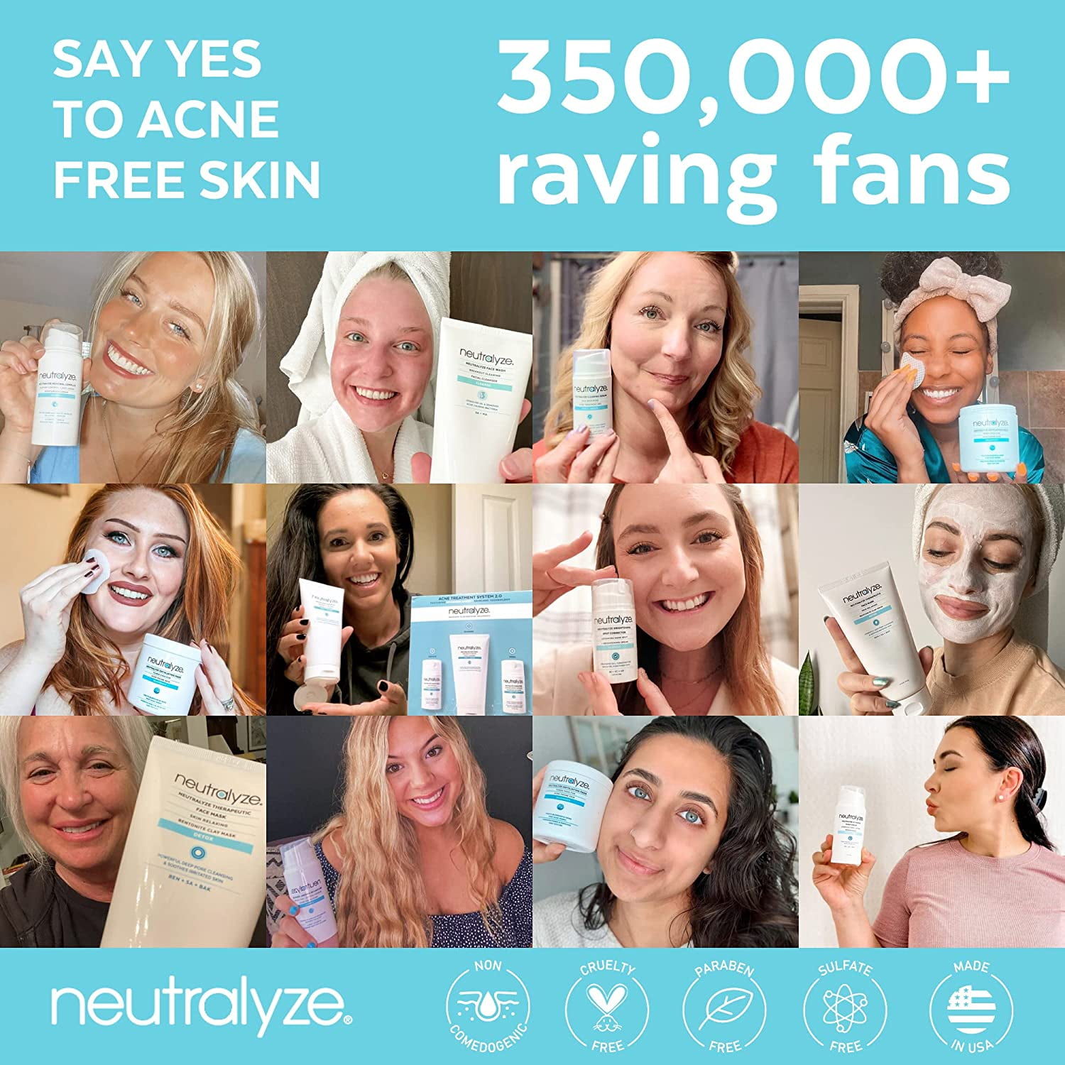 Neutralyze Renewal Complex Acne Moisturizer for Face - Time Released, Medical Grade 2% Mandelic Acid & Salicylic Acid Moisturizer Cream - Face Moisturizer for Acne Prone Skin (90+ Day)