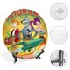 thumbnail image 4 of Futurama Plato decorativo de porcelana fina (bone china), plato decorativo de cerámica para hogar, oficina, soporte de pared, platos decorativos para dormitorio - 6 pulgadas (15 cm), 4 of 6